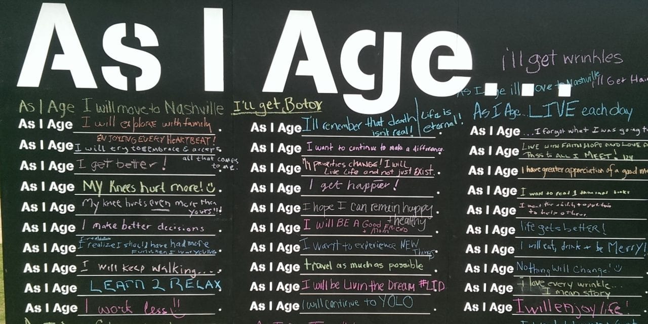 As I Age…