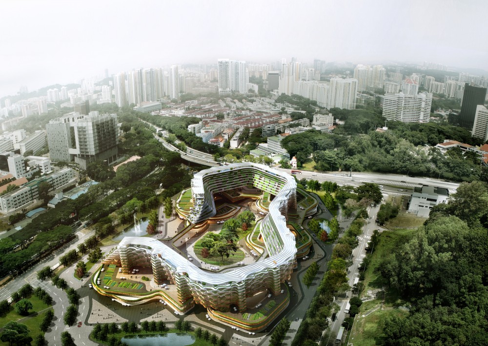 Arial View of Singapore Senior Living