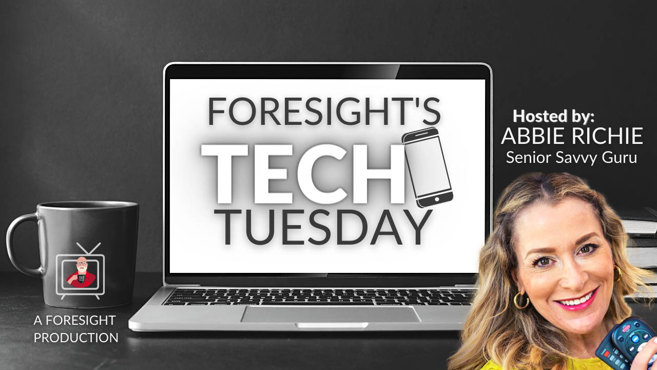 Tech Tuesday Banner May 2023 2021 Foresight TV Waiting Screen w/ CL Logo